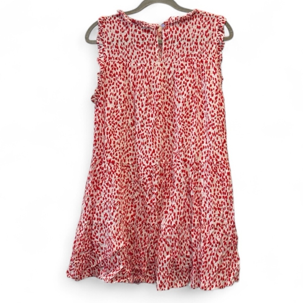 Pinch Red White Patterned Leopard Print Deborah D… - image 6